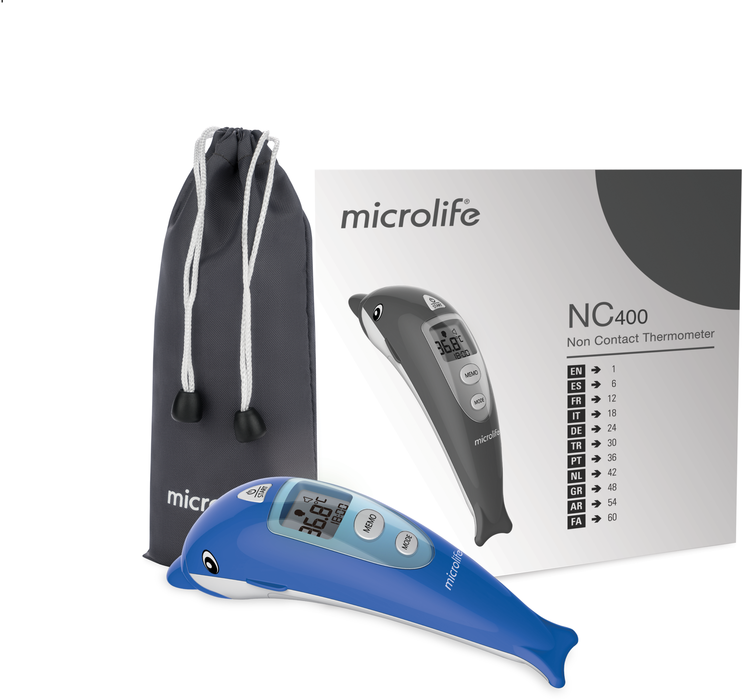 Non-contact Thermometer in Dolfijndesign - Afbeelding 3