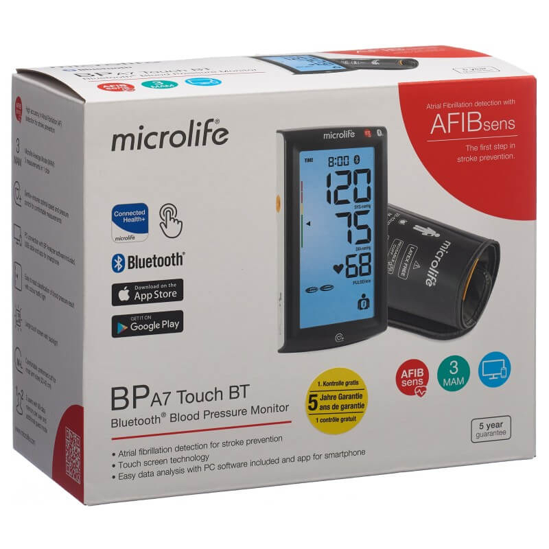 Microlife BP A7 Touch BT Bloeddrukmeter - Afbeelding 2
