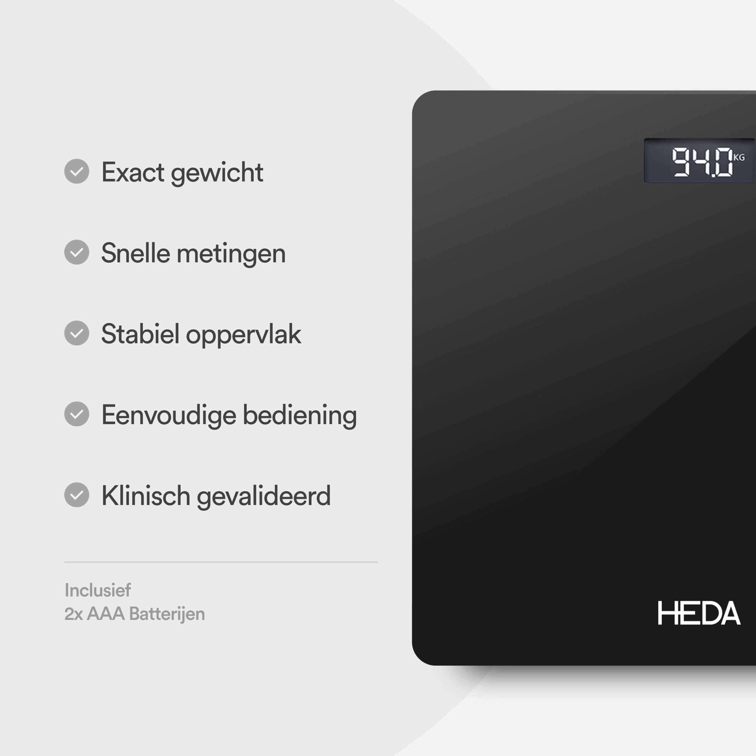 HEDA Digitale Personenweegschaal - Afbeelding 5